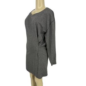 CAbi Small Pull-On Dress Style 3650 Gray Womens Casual Knit Long Sleeve 1-1